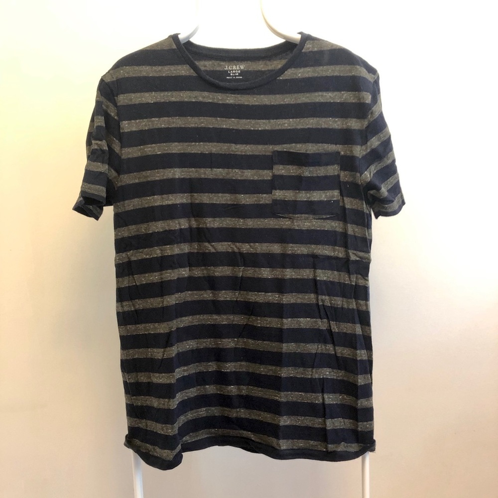Jcrew striped pocket tee
